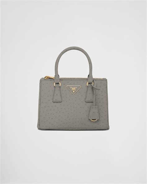 ostrich leather prada bag|Prada galleria ostrich leather.